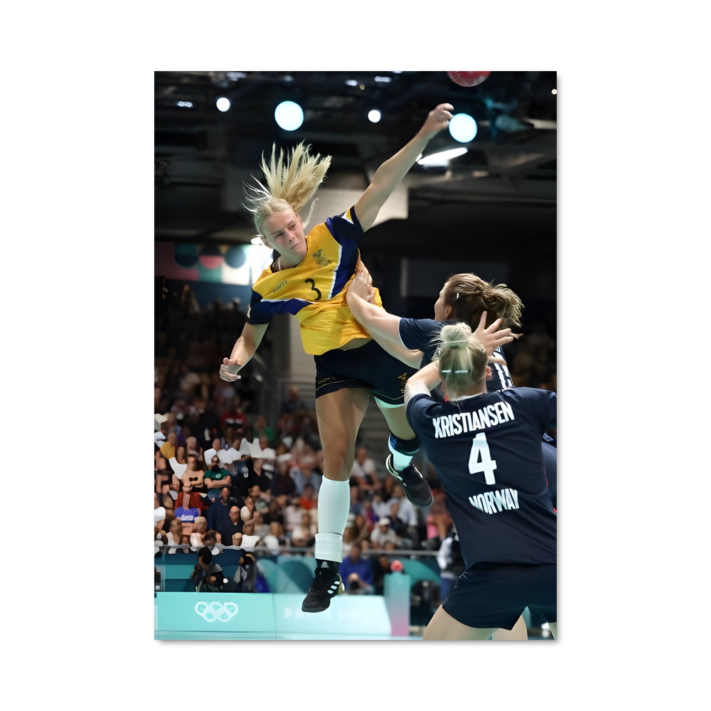 Poster L'Art du Blocage – affiche Handball
